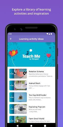 Screenshot of Storypark for Families