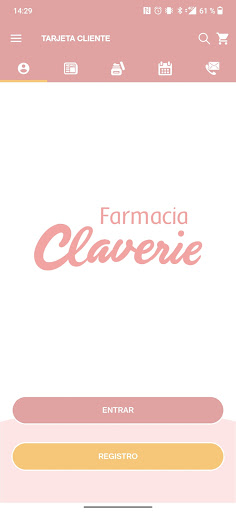 Android application Farmacia Claverie screenshort