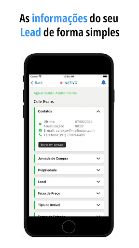 Android application Interaction - Gestor de Leads screenshort