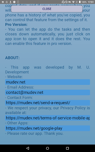 M.U. Clear Clipboard
