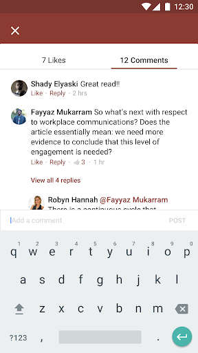 Android application thEBuzz at EmployBridge screenshort