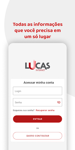 Android application Lucas Internet screenshort