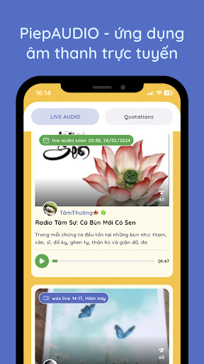 Android application PiepAUDIO screenshort
