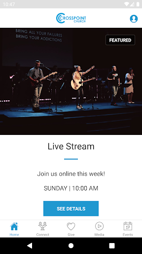 Android application Crosspoint Church Temecula screenshort