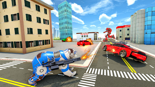 Super Bear Robot Car Games 3D