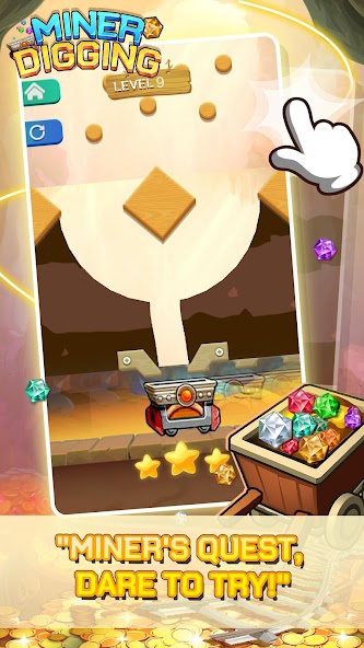 Miner Digging: Gem Collecting 1.0.3 APK + Mod (Unlimited money) untuk android