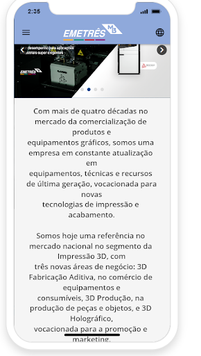EMETRÊS Screen 3
