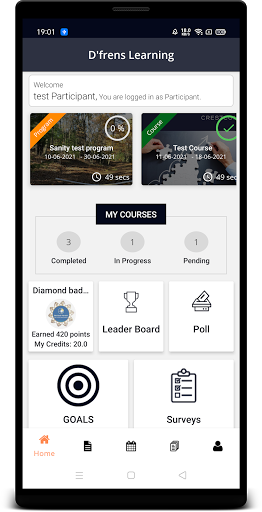 Android application d'frens Learning screenshort