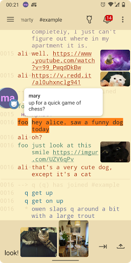 Android application Weechat-Android screenshort