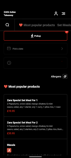 ZARA Indian Takeaway Screen 3