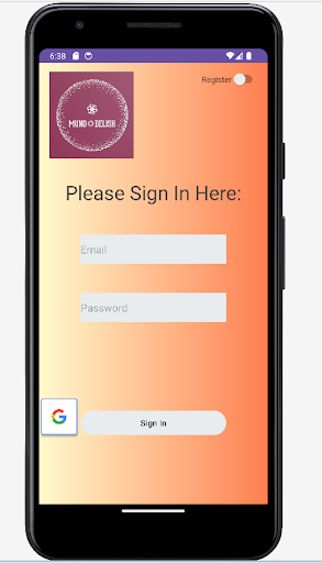 Android application MundoDelish screenshort