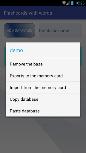 Make Flashcards with words pro