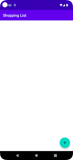 Android application Shopping List screenshort