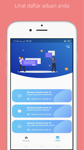 Android application Lapor Pasaman Barat screenshort
