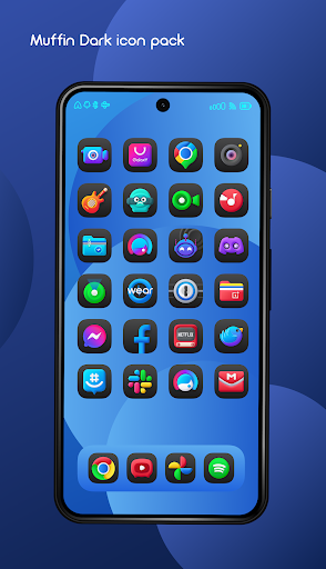 Android application Muffin Dark Icon Pack screenshort