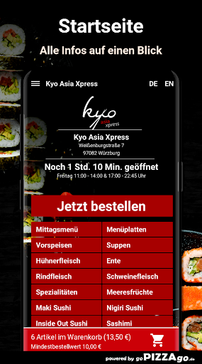 Kyo Asia Xpress Würzburg Screen 2