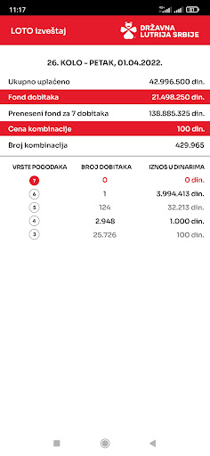 Državna lutrija Srbije Screen 2