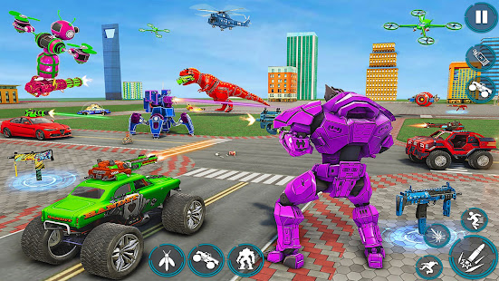 Dino Robot Car Transform Game screenshots 19