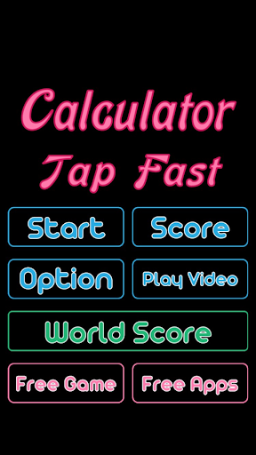 Calculator Tap Fast - Learn in Screen 3