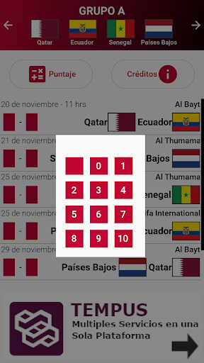 Calendario Mundial Qatar 2022 Screen 3
