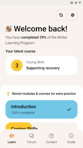 BLP App: Feel & Learn Better! Screen 3