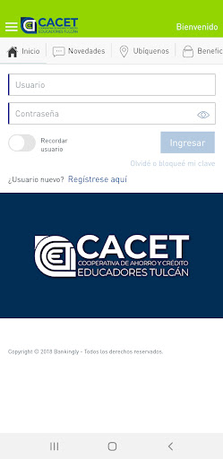 Android application BanECACET screenshort