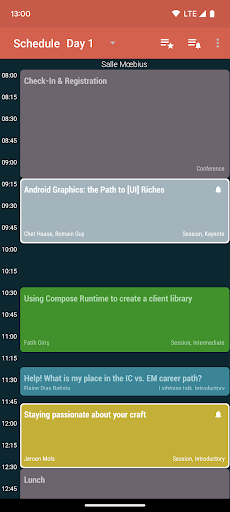 Android application AndroidMakers 2023 Schedule screenshort