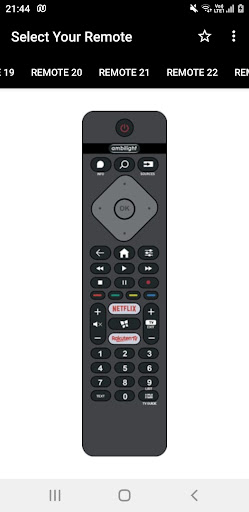 Android application Philips TV Remote screenshort