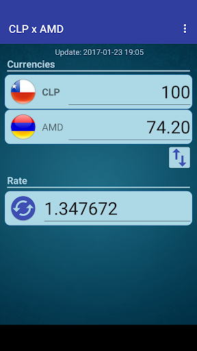 Android application Chile Peso x Armenian Dram screenshort