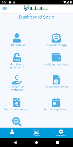 Android application MIA - Mutua Italiana Assistenz screenshort