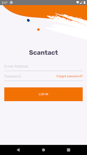 Android application Scantact screenshort