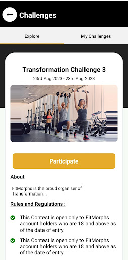 Fitmorphs: Fitness Weight Loss Screen 2
