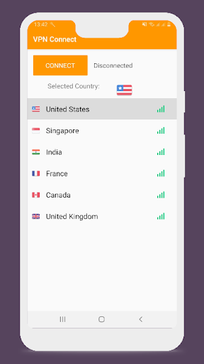 VPN Connect - protect yourself Screen 2