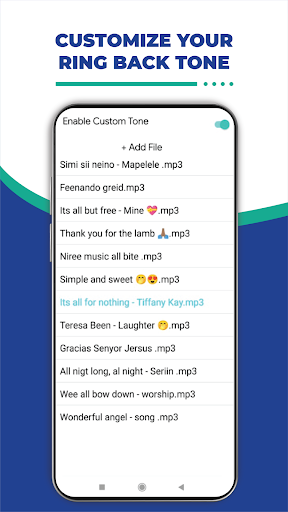 AMA : Dialer & Ring Back Tone Screen 3