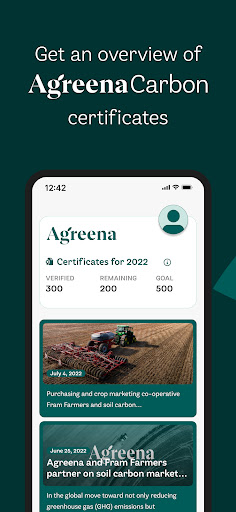 Android application AgreenaCarbon Farmers screenshort