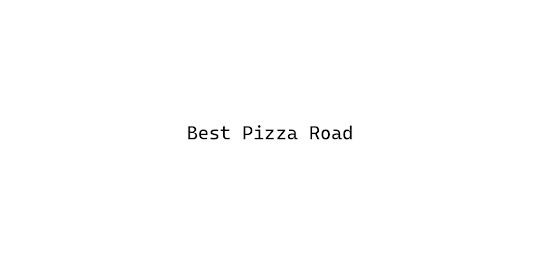 Best Pizza Road