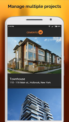 Android application Cemento screenshort