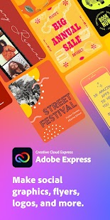 Adobe Express Graphic Design Screenshot