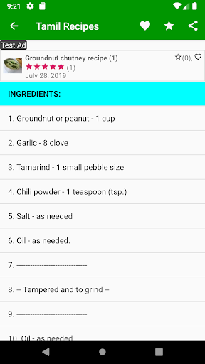 Tamil Nadu Recipes (English) Screenshot 3 - AppWisp.com