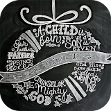 Chalkbord Lettering Design icon