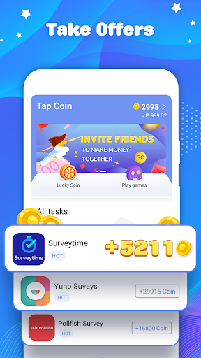 Android application Tap Coin - Make money online screenshort