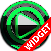 Poweramp widget - BLACK Green