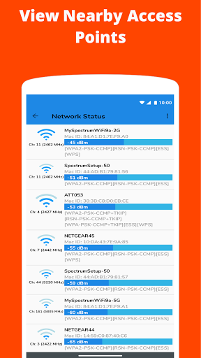 WiFi Analyzer Screen 2