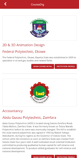 CourseDig Screen 3
