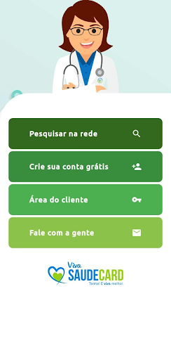 Android application Viva Saúde Card screenshort