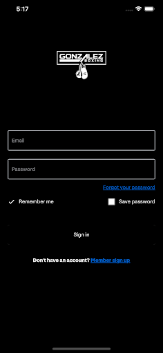 Android application Gonzalez Boxing screenshort