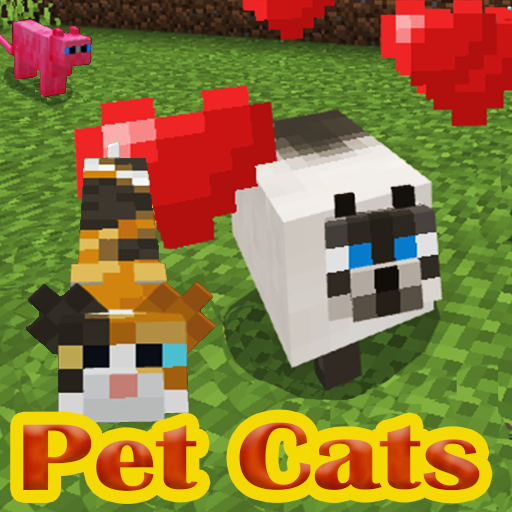 Pet cats for minecraft logo