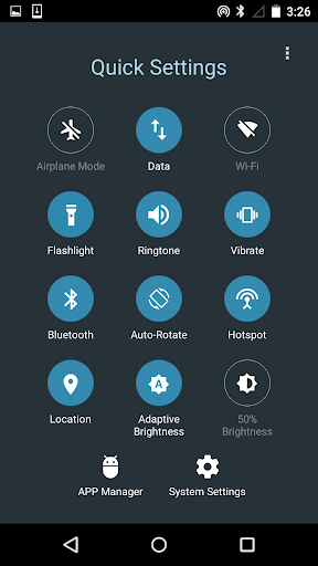 Quick Settings for Android- Toggle & Control Panel  Screenshots 1