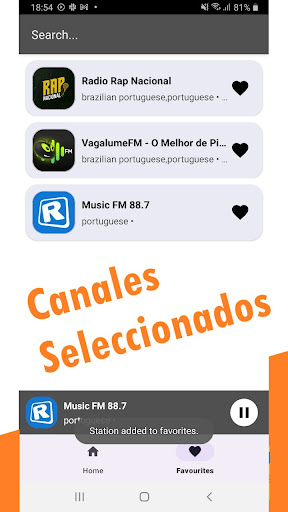 Radio Chile - FM Music Screen 2