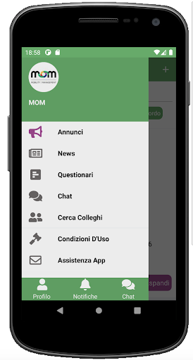 Android application MoM - Mobility Management Urba screenshort